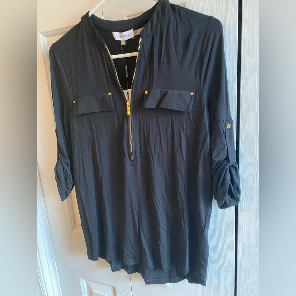 NWT Calvin Klein 3/4 Sleeve Top